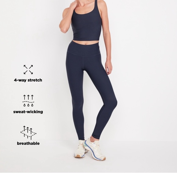 NWT OLD NAVY High-Waisted PowerSoft Full-Length Leggings CAMO SIZE MEDIUM - Picture 9 of 10